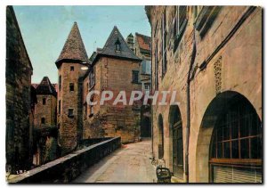 Postcard Modern Sarlat (Dordogne) Street Magnana Hotel Chassaing