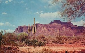 Postcard Superstition Mountain East Of Mesa Gateway To Valley Of The Sun Arizona