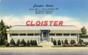 Ephrata PA Cloister Diner Off Route 222 Postcard