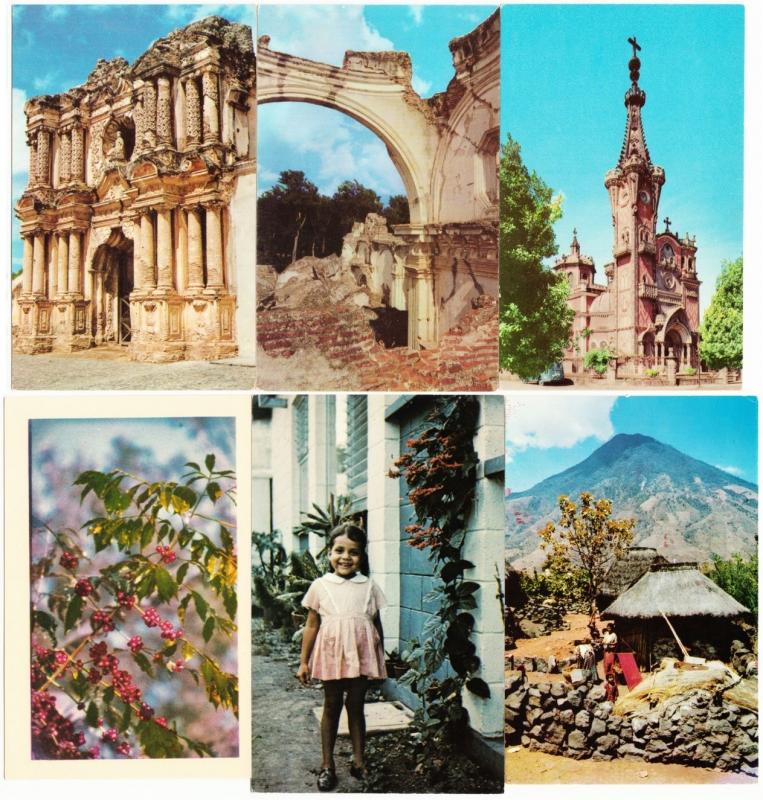 Guatemala Lot of 18 Postcards 1950s-1970s