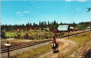 Grattan's 'Big G' Guest Ranch Lone Butte BC British Columbia Unused Postcard G24