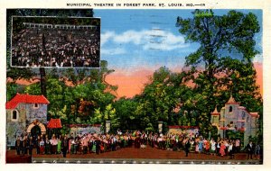 St. Louis, Missouri - The Municipal Theatre in Forest Park - in 1935