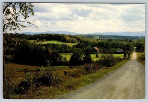 New Brunswick Countryside, Canada, 1990s Chrome Postcard, CDS Cancel Error