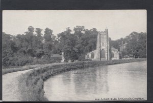 Staffordshire Postcard - Lichfield - St Chad's Church   RS10535