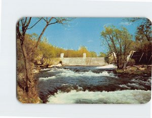 Postcard The falls on Canandiagua Lake at Littleville New York USA