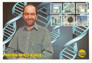 Alec Jeffreys Fingerprint Inventor Scientist Hand Signed FDC