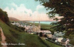 Vintage Postcard 1910's View of Ste Anne De Beaupre Quebec Canada CAN