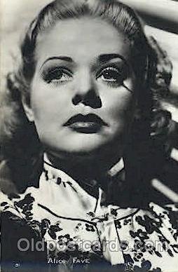 Alice Faye Actor, Actress, Movie Star Unused 