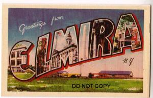 Large Letter, ELMIRA NY