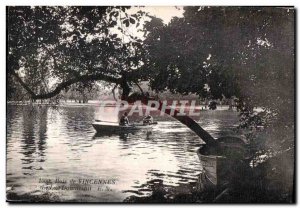 Old Postcard Bois de Vincennes Daumesnil Lake