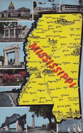 State Map Of Mississippi