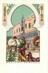 PC CPA TURKEY, MERCANTI ORIENTALI, Vintage Postcard (b16546)