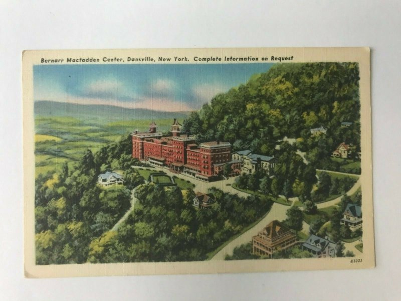 Postcard NY Dansville Bernarr MacFadden Hotel Health Center Recreation c1930's