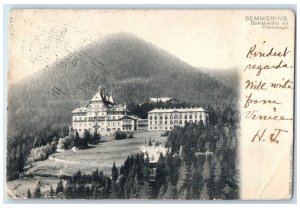 1905 Semmering Südbahnhotel With Pinkenkogel Lower Austria Austria Postcard