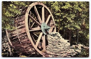 Old Water Wheel Rhinebeck New York NY Historical Place Postcard