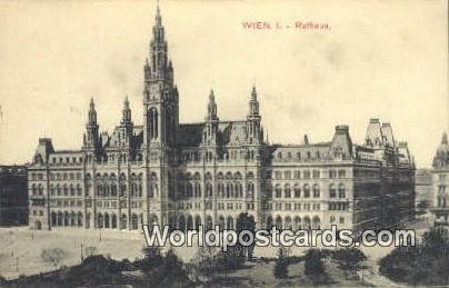 Rathaus Wien, Vienna Austria Writing on back 