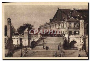 Old Postcard Marseille Monumental Staircase Station