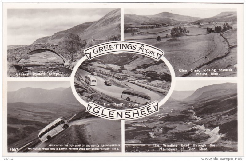 RP: GLENSHEE , Scotland , 30-50s ; 5 View postcard