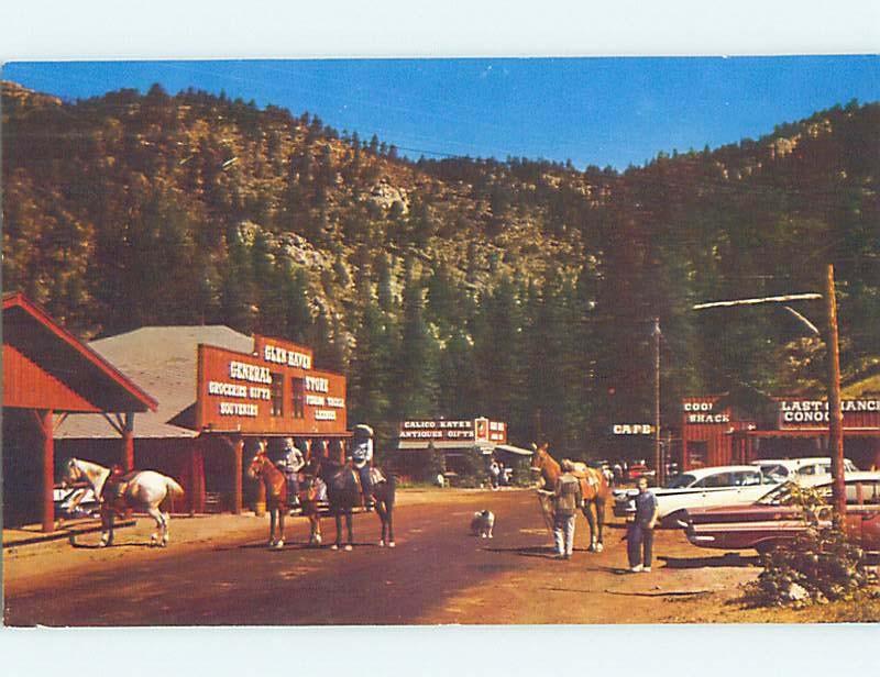 Pre1980 OLD CARS AT GENERAL STORE Glen Haven Estes Park By Denver