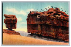 Garden Of The Gods Colorado Balanced & Steamboat Rocks Standard View Postcard 
