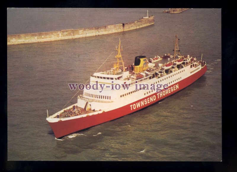 FE3096 - Townsend Thoresen Ferry - Prinses Paola , built 1966 - postcard