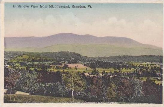 Vermont Brandon Birds Eye View From Mount Pleasant