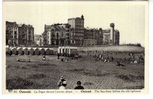 Real Photo,  Seafroont, OstBeach Houses, end, Belgium