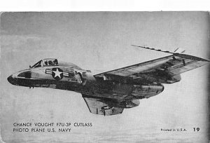 Chance Vought F7U cutlass US Navy Plane