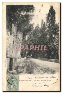 Old Postcard Roquefavour Route Aix