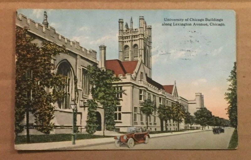 1914 USED .01 POSTCARD - UNIVERSITY OF CHICAGO, LEXINGTON AVE., CHICAGO, ILL..