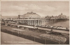 Sussex Postcard - The Pier and Carpet Gardens, Eastbourne   RS23531