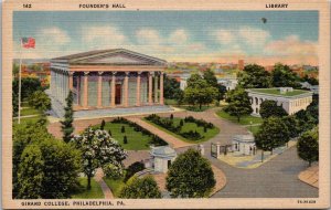 Pennsylvania Philadelphia Girard College Founder's Hall and Library Curt...