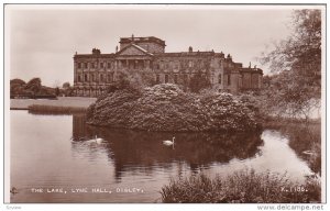 RP, The Lake, Swans, Lyme Hall, DISLEY (Cheshire), England, UK, 1920-1940s