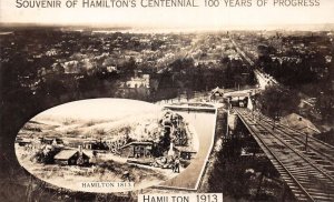 Hamilton Canada 1913 Centennial Incline Railway Real Photo Postcard AA74599