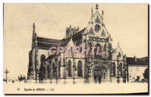 Postcard Old Brou Church Bourg