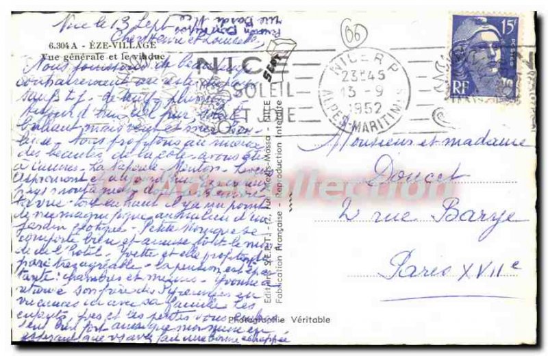 Postcard Old EZE Gnrale view viaduct