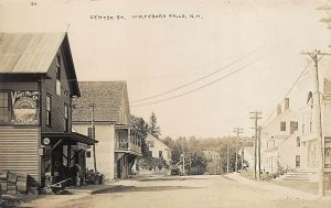 Wolfeboro Falls NH Street View Storefronts Real Photo Postcard