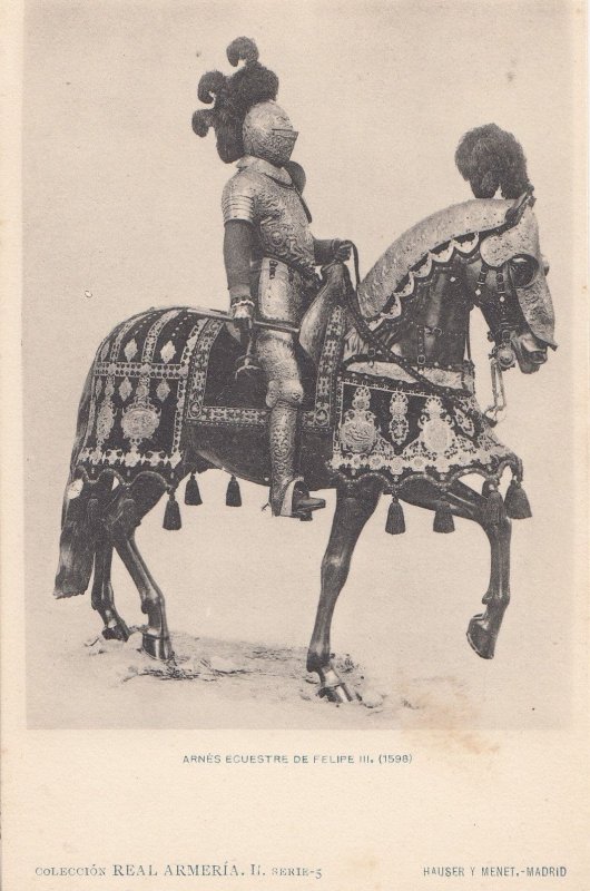 Philip Felipe 2 II III King Of Portugal in 1598 & Spain Knight Armour Horse P...
