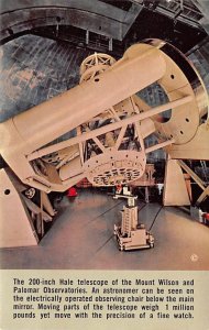 Telescope of the Mount Wilson and Palomar Observatory's CA, USA Space Unused 