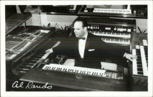 Blind Man Piano Organist AL RAUDO Real Photo Postcard