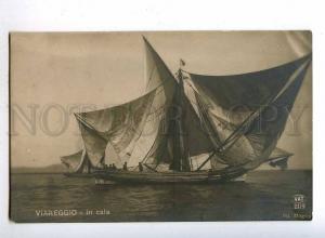 190441 ITALY VIAREGGIO fishing boats Vintage photo postcard