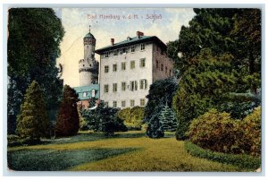 1925 Bad Homburg vor de Hohe Castle Hotel Restau. Stadt Cassel Germany Postcard 