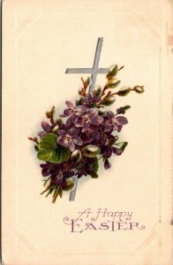 VINTAGE POSTCARD HAPPY EASTER GREETINGS MAILED FROM WHEELING WEST VIRGINIA 1926