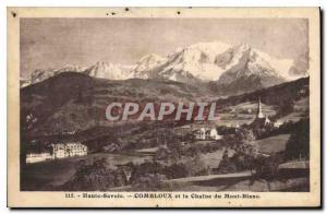 Postcard Old Combloux Haute Savoie and the Mont Blanc Chain