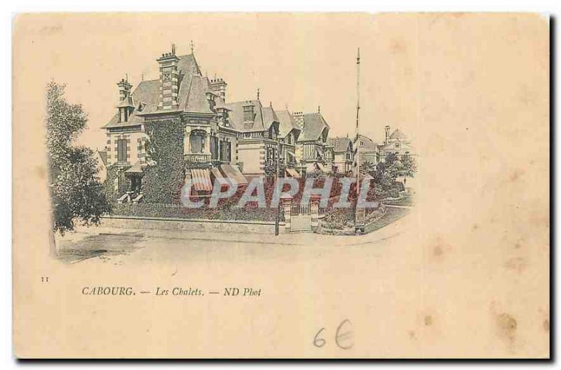 Old Postcard Cabourg Chales