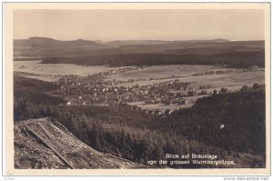 RP; Blick auf Brauniage von der grossen Wurmbergklippe, Lower Saxony, Germany...