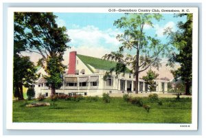 c1940s Greensboro Country Club Greensboro NC Davis News Co. Postcard 