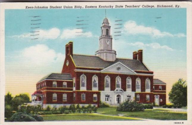 Kentucky Richmond Keen-Johnston Student Union Building Eastern Kentucky State...