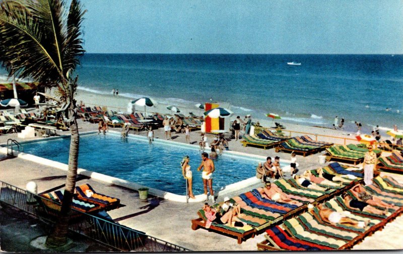 Florida Miami Beach Sun CIty Hotel Swimming Pool 1956