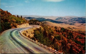 Macdonald Pass Highway 10 Helena Montana MT UNP Chrome Postcard S20